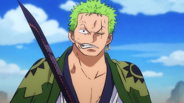 5. Zoro y sus espadas: Zoro ha crecido como personaje y es un espadachín consumado. Utiliza las tres formas de Haki y maneja algunas espadas poderosas. El poder y la potencia de estas hojas se mejoran mediante el uso de Haki. Desafortunadamente, Zoro y sus cuchillos son inútiles en la confrontación con Goku y se rompen como una pieza de vidrio.