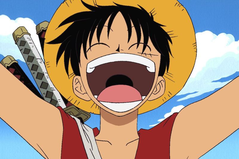 6. Luffy y su piel de goma: Luffy es el personaje principal. Su cuerpo es como el caucho porque había comido la fruta Gum-Gum. Su conocimiento y uso de Armament Haki y Conqueror