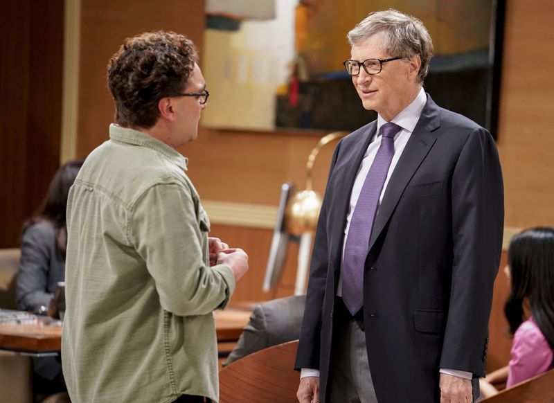 The Big Bang Theory Bill Gates camée camée TV ringard
