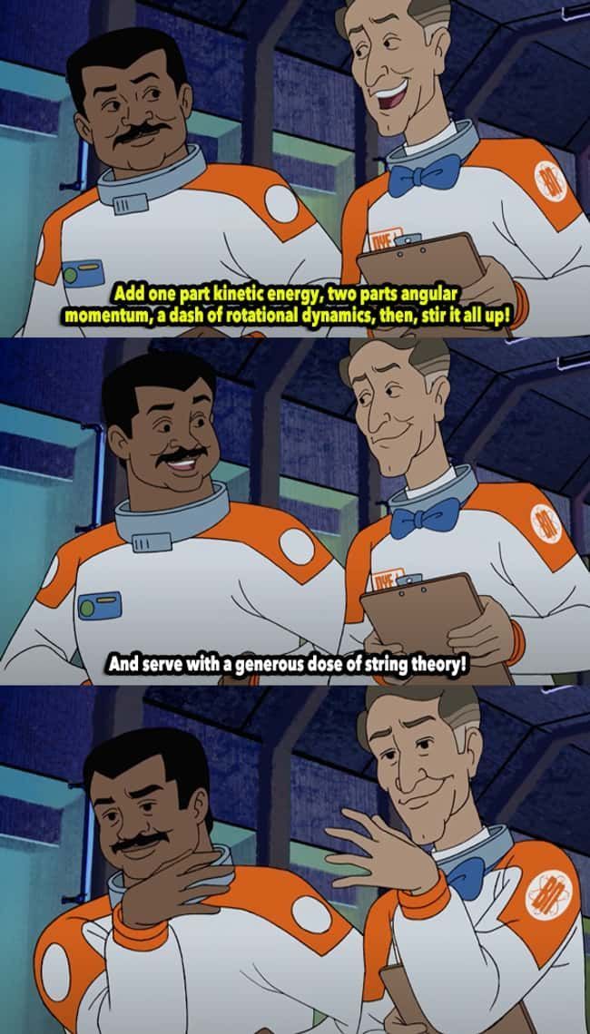 Bill Nye et Neil deGrasse dans Scooby-Doo et devinez qui
