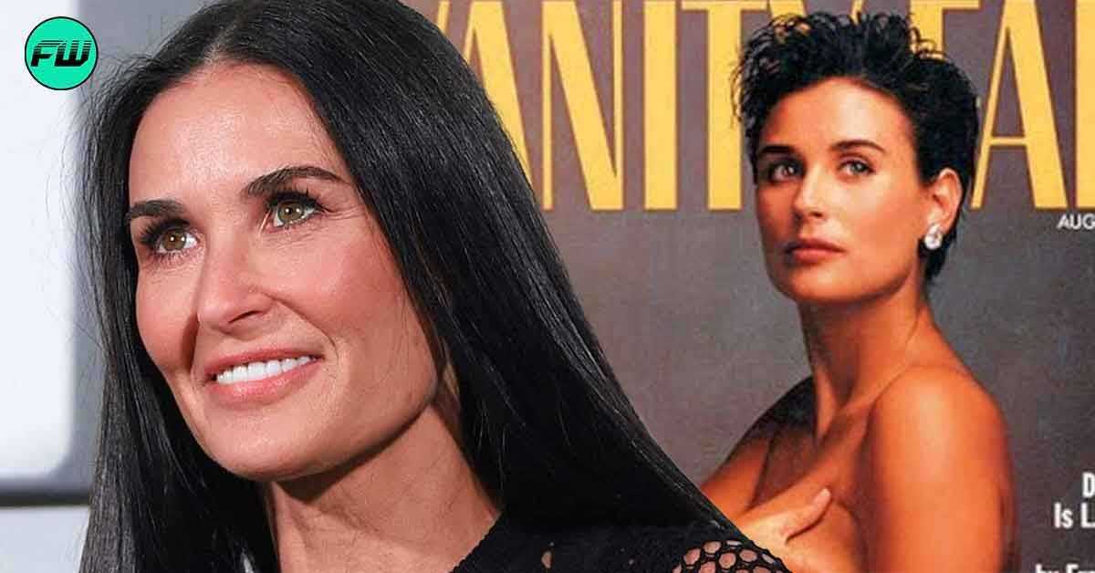 Am crezut că nu o vor face niciodată: Demi Moore a crezut că fotografia ei infamă „topless and pregnant” care a făcut-o o legendă nu va ajunge niciodată pe pagina de copertă a Vanity Fair din 1991