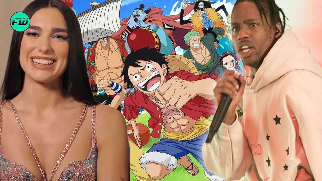 5 Holivudo įžymybės, įskaitant Dua Lipą ir Travisą Scottą, kurie yra didžiuliai „One Piece“ gerbėjai