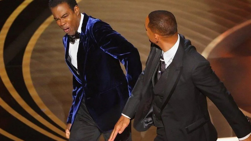   Will Smith slog Chris Rock vid Oscarsgalan 2021.