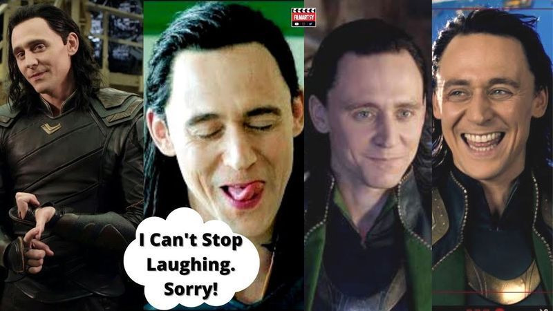 Tom Hiddleston AKA Loki uitându-și replicile și momentele amuzante.