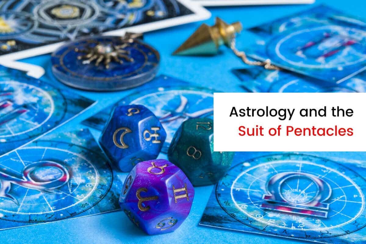 Asociațiile astrologice cu costumul pentaculilor arcanelor minore