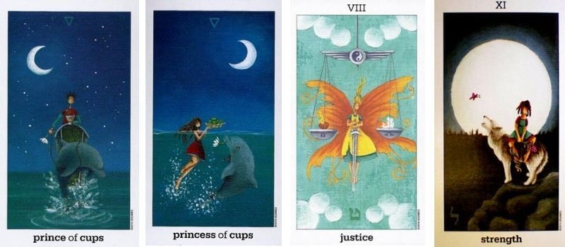 Die Sonnen- und Mond-Tarotkarten