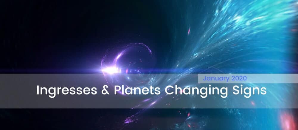 2020 m. sausio mėn. Astrologijos prognozė: įžengimai, planetos keičiasi ženklus
