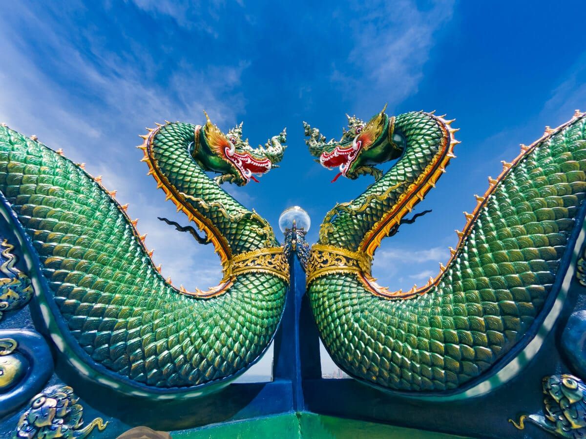 Feng Shui roheline draakon: ida valvur