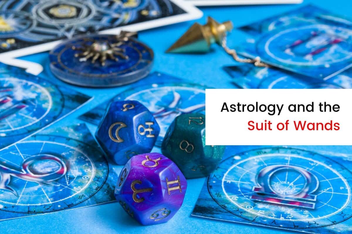 Die astrologischen Assoziationen mit dem Zauberstabanzug der kleinen Arkana
