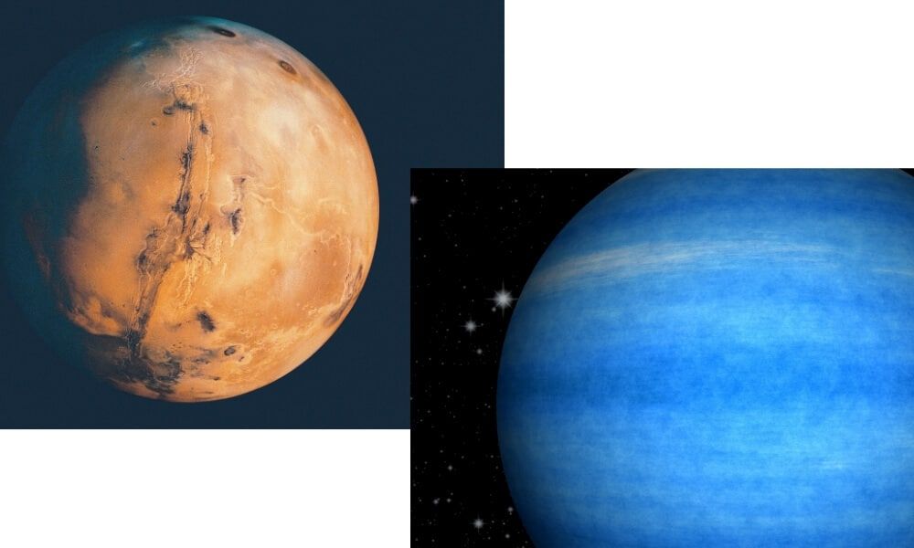 Марс се противопоставя на Нептун: Балансиране на агресията с капитулация