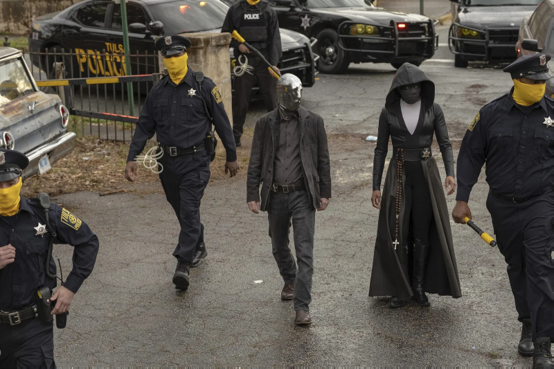   Un fotograma de la serie Watchmen