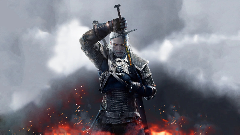   Doug Cockle ga stemme til Geralt fra Rivia.