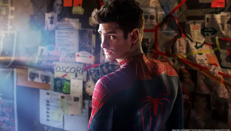   Andrew Garfield filmis The Amazing Spider-Man 2 (2014).