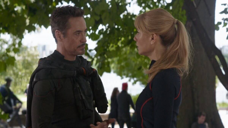   Tony Stark med Pepper Potts.