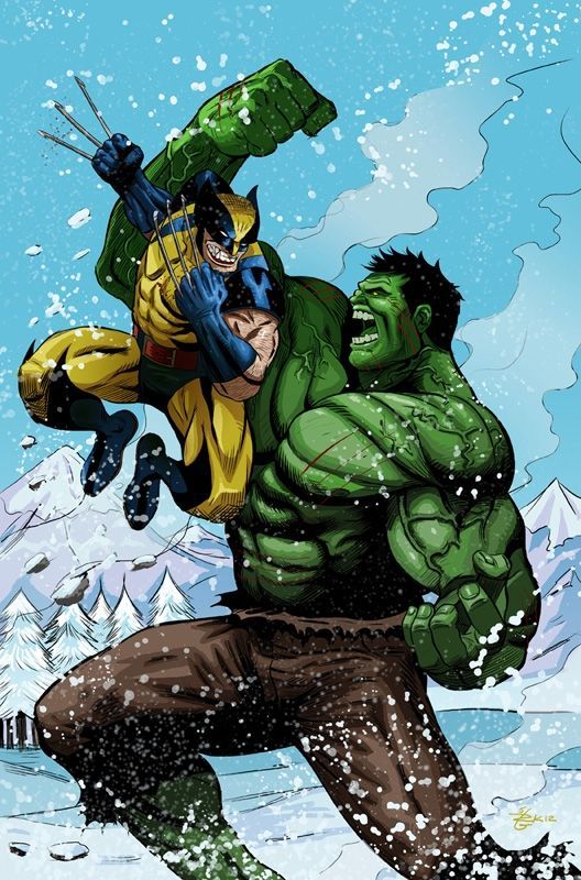 Nāvējoša cīņa starp Wolverine un Hulk