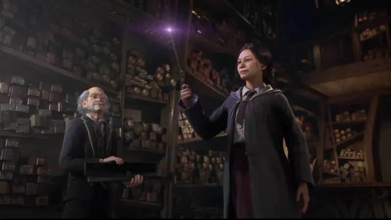   Zrzut ekranu z nadchodzącego Dziedzictwa Hogwartu (2023).