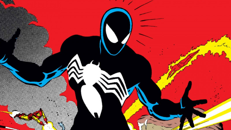   Costum negru pentru 60 de ani de la Spider-Man