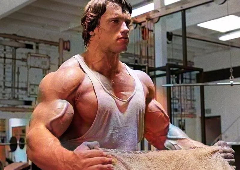   Arnold Schwarzenegger während seiner Bodybuilding-Tage
