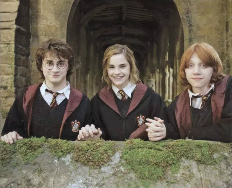   Danielis Radcliffe'as, Emma Watson ir Rupertas Grintas
