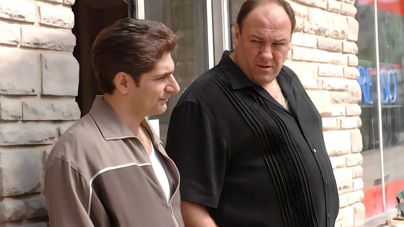   Michael Imperioli und James Gandolfini in „Die Sopranos“.
