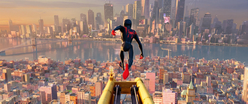   Miles Morales kot Spider-Man v filmu Sony Spider-Man: Into the Spider-verse.