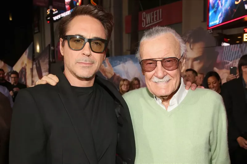   Robert Downey Jr. cu Stan Lee