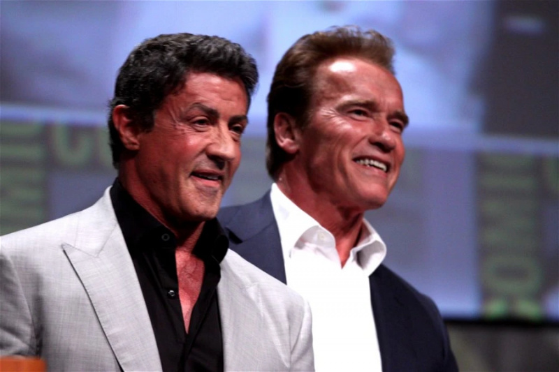   Arnold Schwarzenegger in Sylvester Stallone