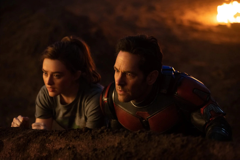   Kathryn Newton och Paul Rudd i Ant-Man 3