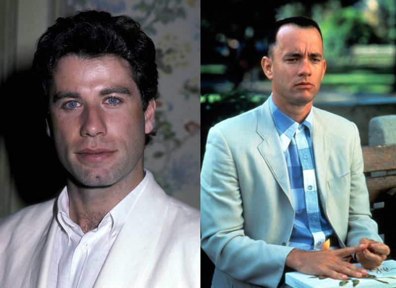 John Travolta odrzucił rolę Foresta Gumpa Dustina Hoffmana, jednego z aktorów, którzy żałowali odrzucenia roli.
