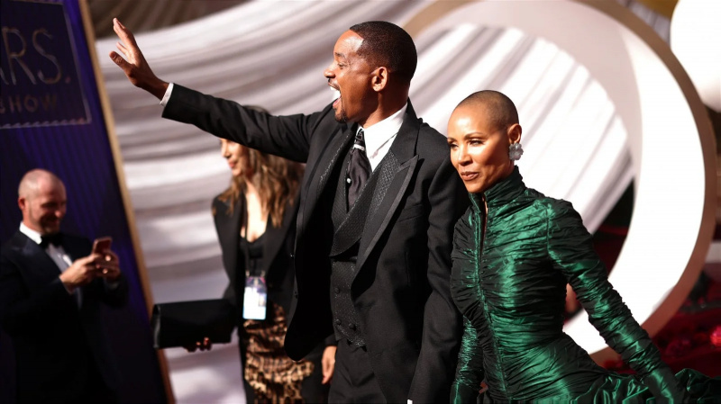   Will Smith și Jada Pinkett Smith în 2022's Oscars