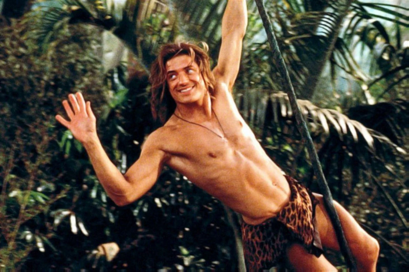 Adam Sandler beschuldigte Brendan Fraser, in „George aus dem Dschungel“ unglaublich hohe männliche Schönheitsstandards gesetzt zu haben: „Das hättest du uns nicht antun dürfen“