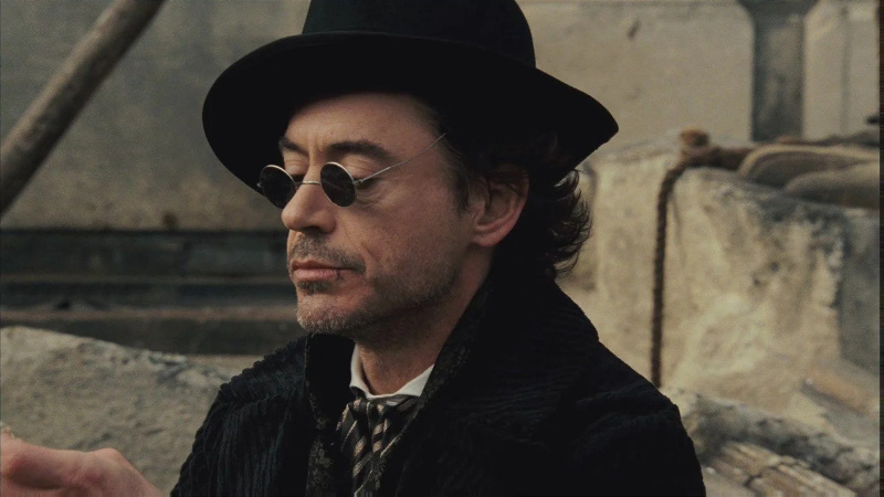  Robert Downey Jr. vo filme Sherlock Holmes (2009).