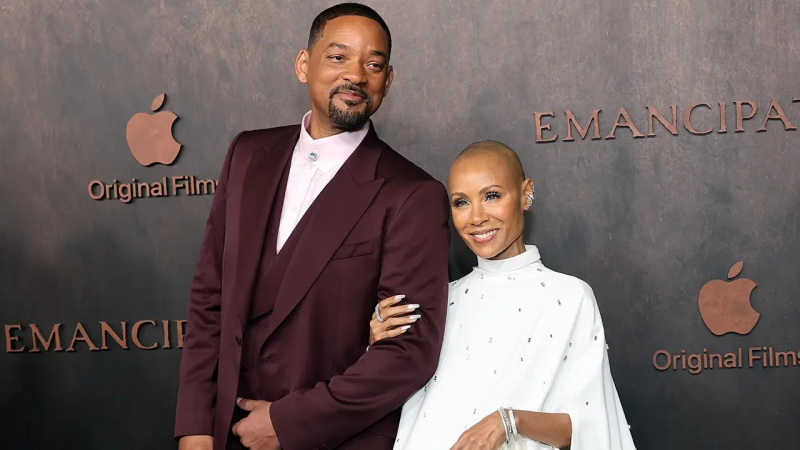   Will Smith és Jada Smith az Emancipation vörös szőnyeges premierjén