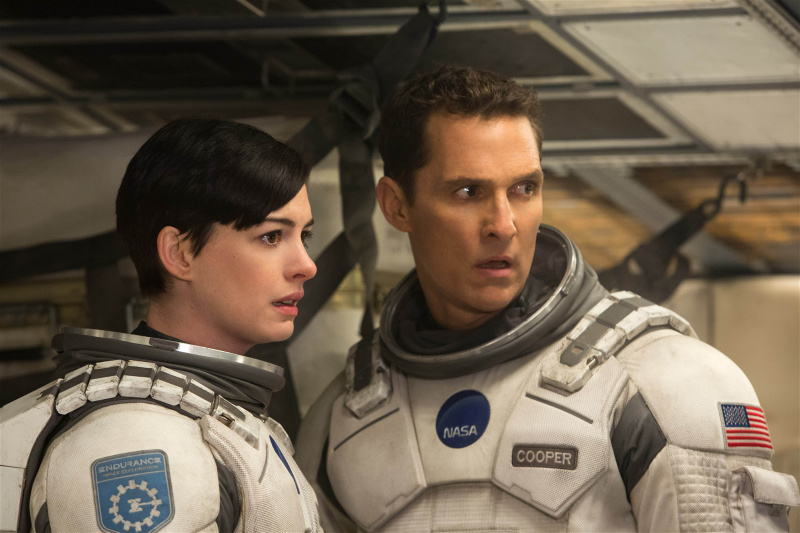   Ο Matthew McConaughey και η Anne Hathaway στο Interstellar (2014).