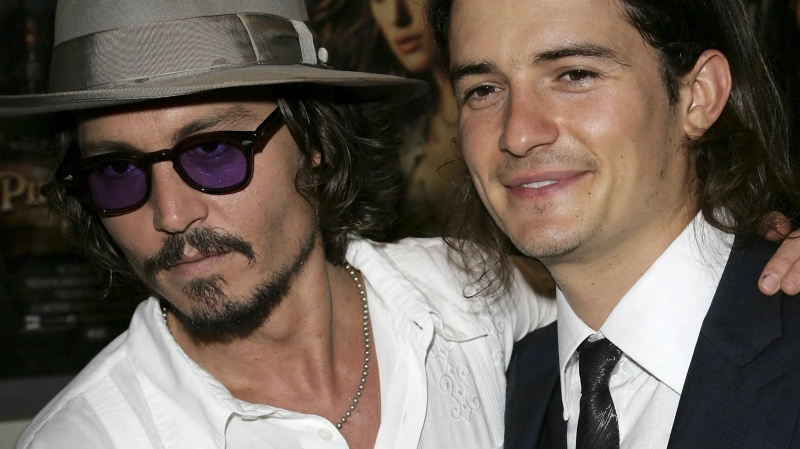   Johnny Depp și Orlando Bloom