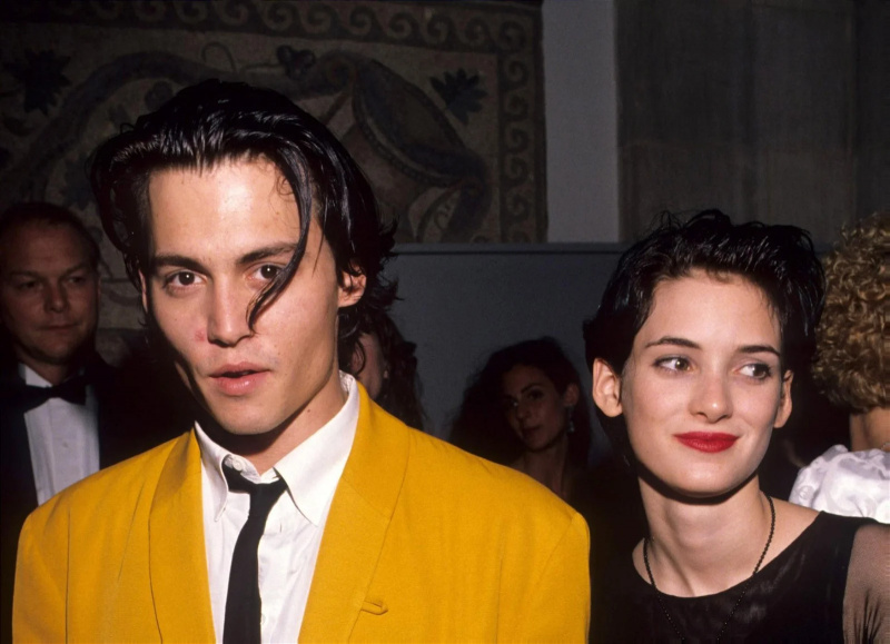   Johnny Depp e Winona Ryder nei primi anni '90