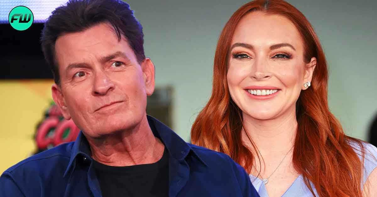 Aš myliu ją tik myliu: Charlie Sheen sumokėjo Lindsay Lohan 100 000 USD po to, kai kartu praleido naktį, kuri tapo per laukinė Holivudo „blogajam berniukui“