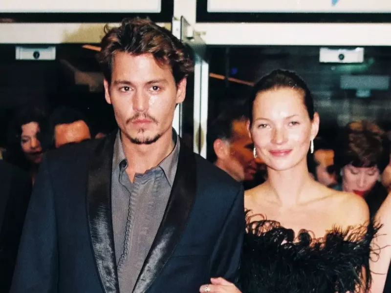   90年代のジョニー・デップとケイト・モス