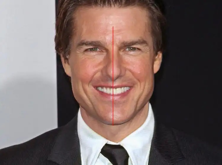   30 faits sur les célébrités qui changeront votre façon de les regarder Tom Cruise a une seule dent proéminente parce que le milieu de ses dents n'est pas aligné avec la ligne médiane de son visage