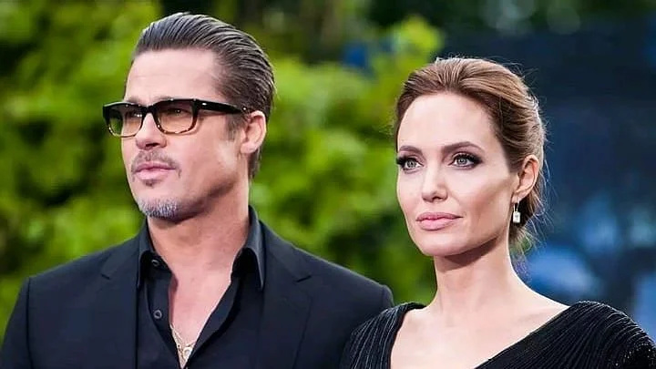   Angelina Jolie in Brad Pitt