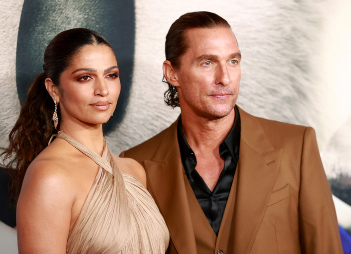   Matthew McConaughey a jeho manželka Camila Alves
