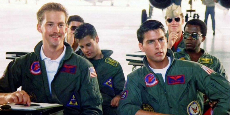  Originali „Top Gun Star“ Anthony Edwards ir Tomas Cruise'as