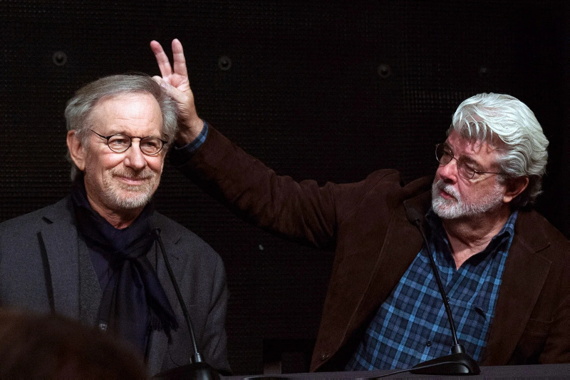  Stevenas Spielbergas ir George'as Lucasas