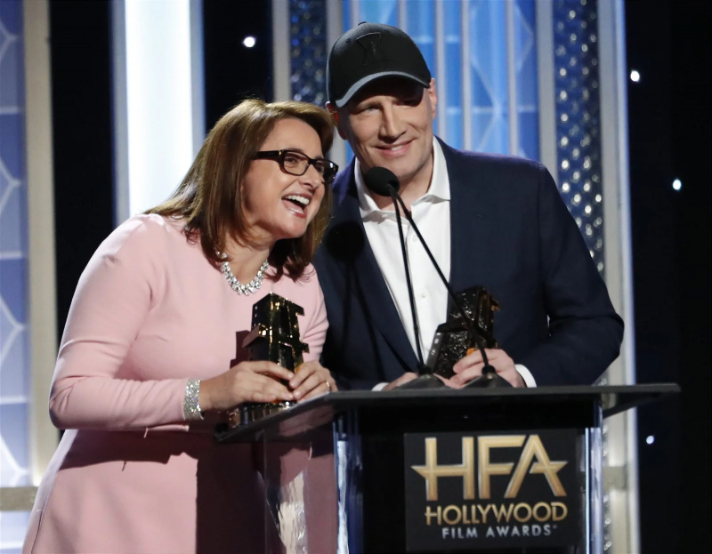   victoria alonso y kevin feige