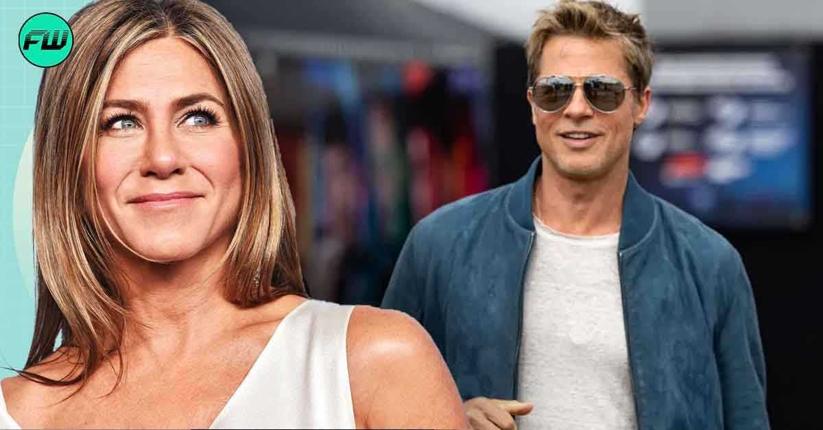 Jennifer Aniston ontkende ten stelligste dat ze vreemdging met Brad Pitt en haar VRIENDEN-co-ster op de set