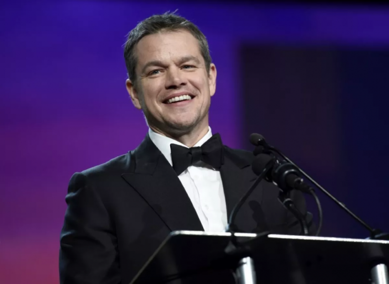   Matt Damon bij de 73e Golden Globes