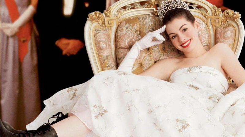   Anne Hathaway en la película El diario de la princesa