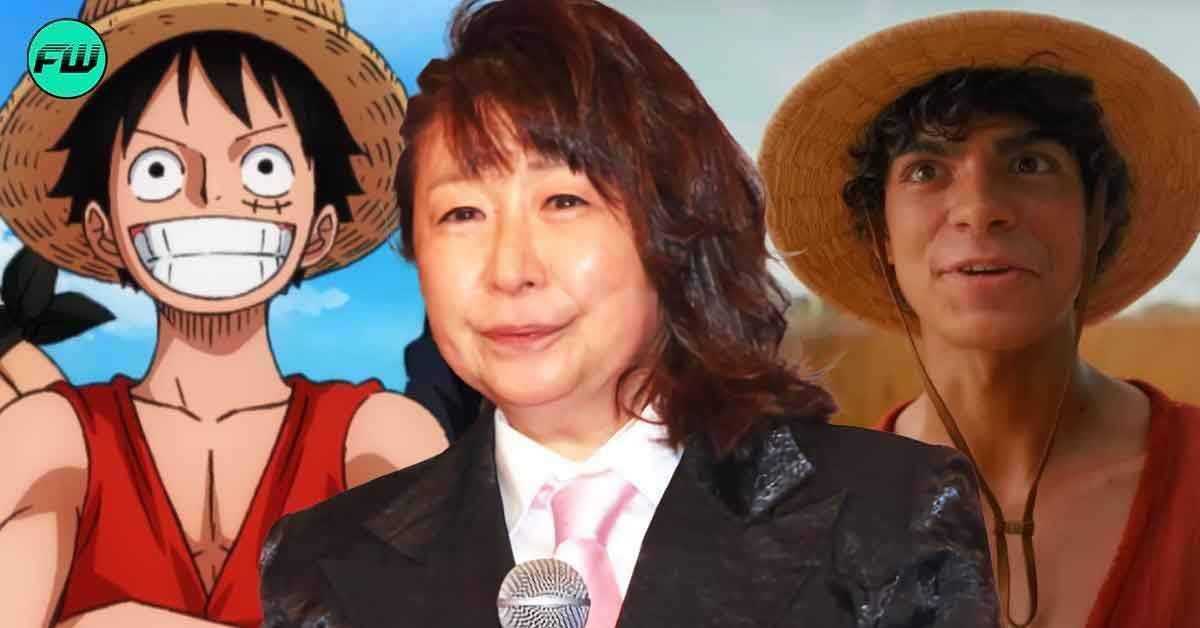 Deixo este chapéu com você. Traga para mim algum dia: O dublador japonês de Luffy coloca o chapéu de palha em Iñaki Godoy, ator One Piece Luffy da Netflix – Life Immitates Art