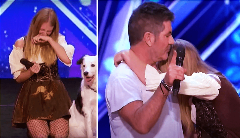 Simon Cowell si precipita sul palco per salvare l