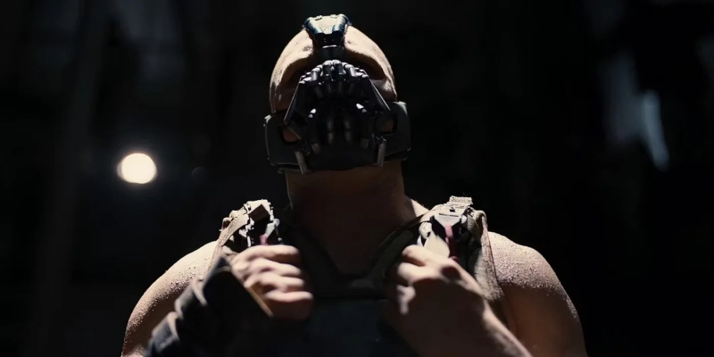   Tomas Hardy's Bane in The Dark Knight Rises